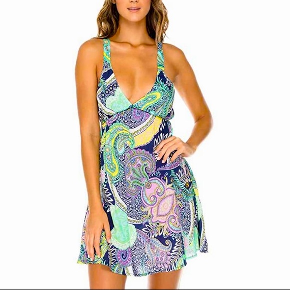 NWT**Luli Fama 3 pc Matching Set- coverup and bikini - Picture 6 of 13